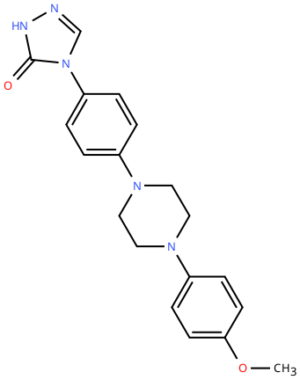 2,4-Dihydro-4-[4-[4-(4-methoxyphenyl)-1- piperazinyl]phenyl]-3H-1,2,4-triazol-3-one