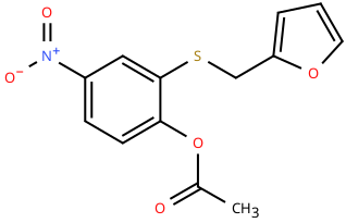 4-Nitrophenyl_2_furan-2-ylmethylsulfanyl_acetate.png